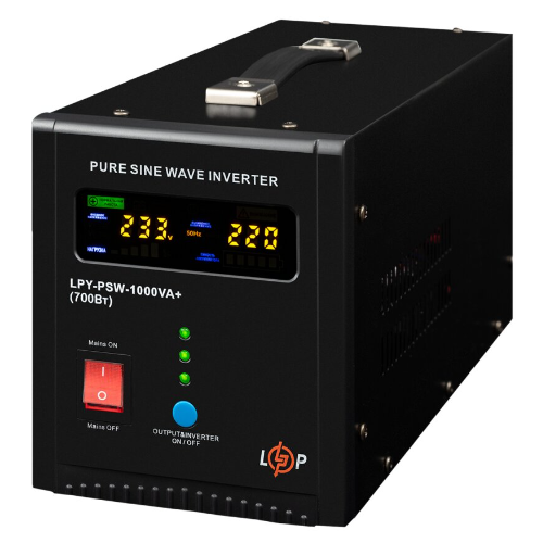 Джерело безперебійного живлення (інвертор) LogikPower LPY-PSW-1050Вт/чиста синусоіда 22754