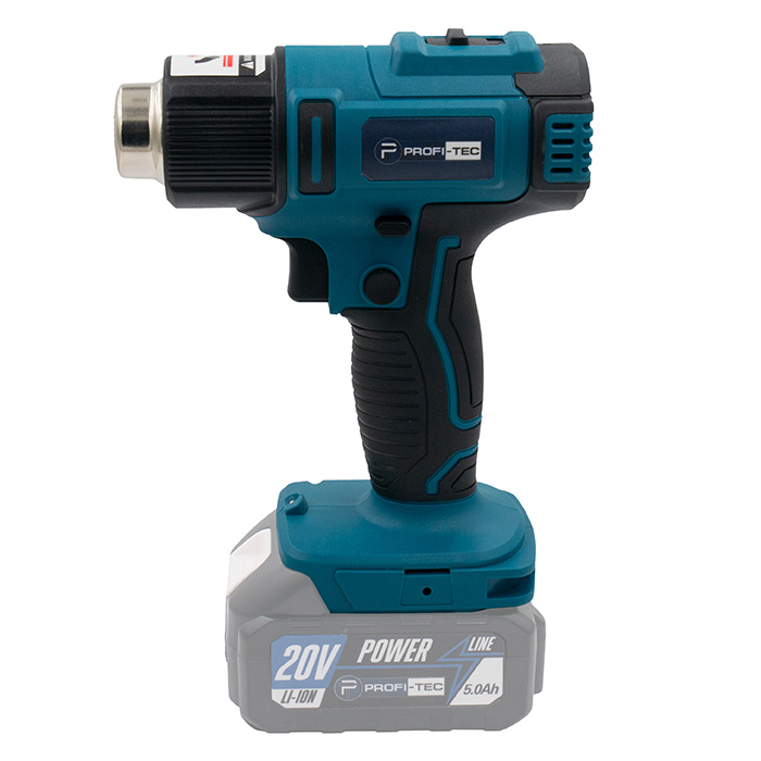 Фен технічний акумуляторний (без АКБ) PROFI-TEC DHG550PT 20V 350*/550* 005933