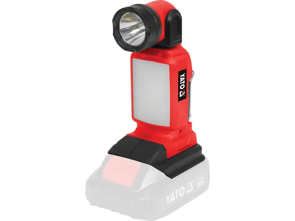 Ліхтар акумул. СОВ і SMD-діод. YATО 18B 2.5/1.2 Вт, 250/100 Lm, оберт- 90°/180° (без акуму)YT-829691