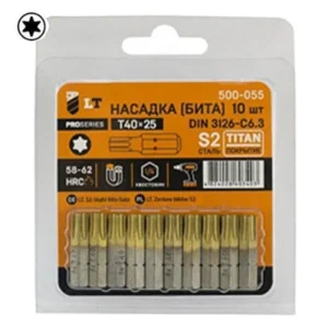 Біта на шуруповер 500-055 LT MAXIDRILL T40*25мм 14″ S2 Тітан 163105