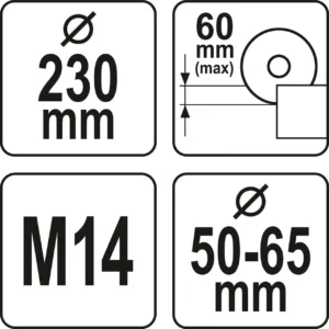Кожух захисний для КШМ YATO на диск 230ммглибина 60ммзона 50-65ммYT-82990