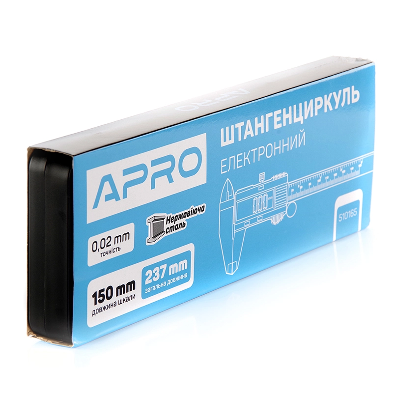 Штангенциркуль електронний 150мм пластиковий корпус батарея 1.5В PRO 510165