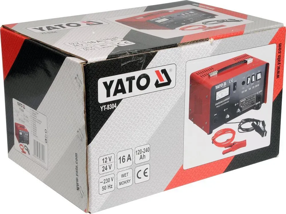 Зарядний прилад  YATO  1224V. 16A.240Ah YT-8304