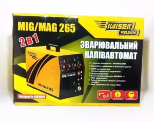 Зварювальний напіватомат інвертор Kaiser MIG-265 220В 6.5 кВт/дріт 0,6-1,0мм/електрод 1,6-5,0/69565
