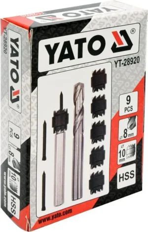 Засоби для висвердлення точкової зварки YATO 9 елементів YT-28920