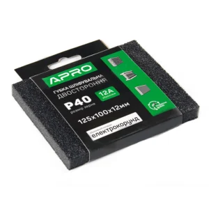 Губка шліфувальна двостороння  Р40 кутова APRO 828120