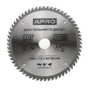 Диск пильний по дереву  200*32(30)*24Т APROСИЛА 830178