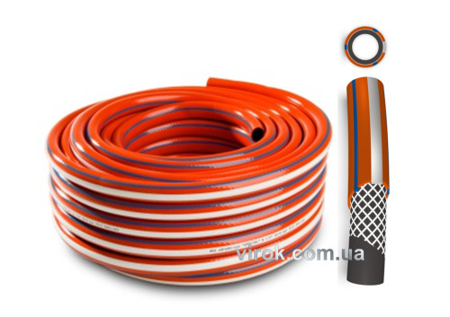 Шланг ПВХ водяний “SPECIAL” помаранчевийтиск 0,8МПаФ-34*2,4мм 50м VIROK 79V326