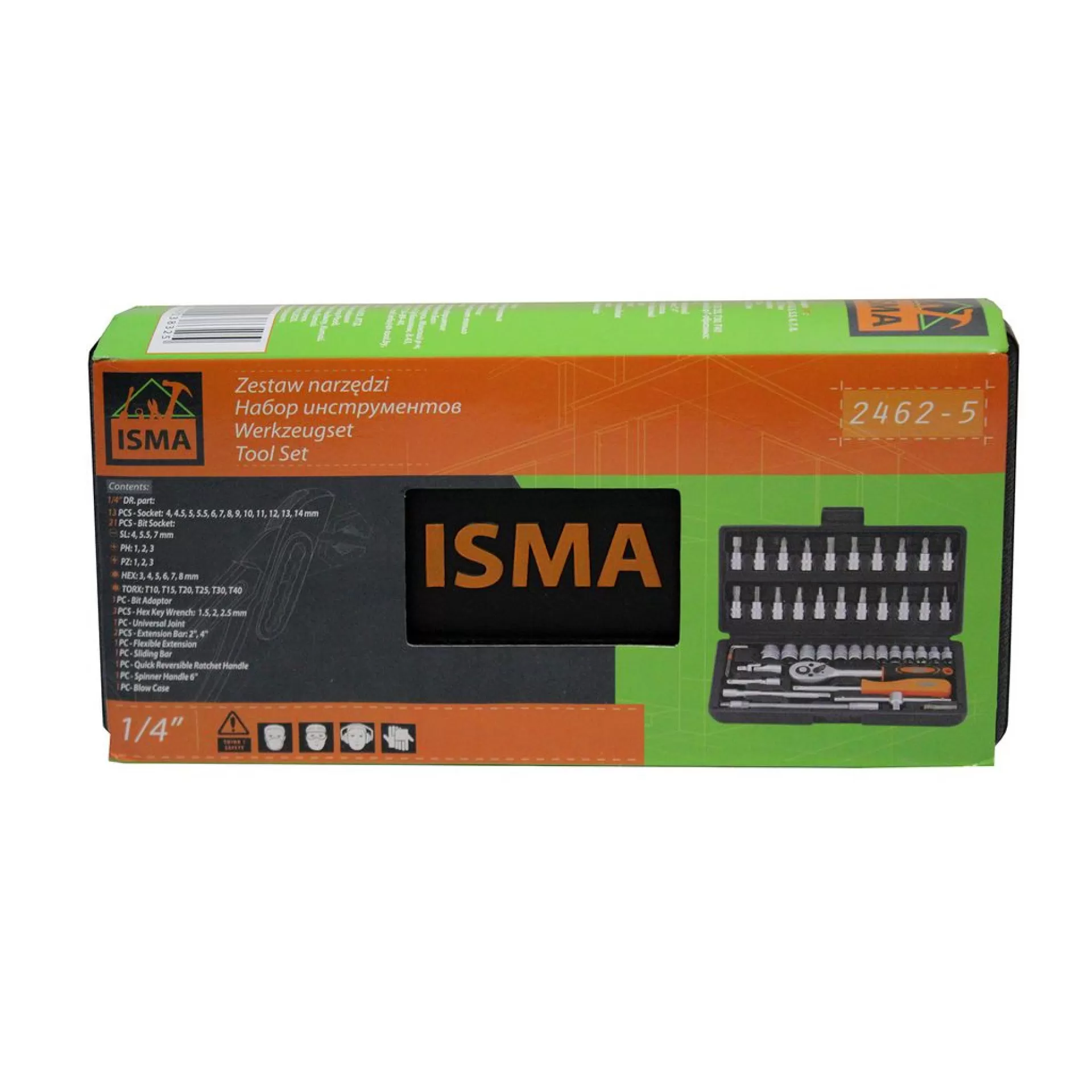 Набір інструментів ISMA 2462-5 14″ ФОРСАЖ