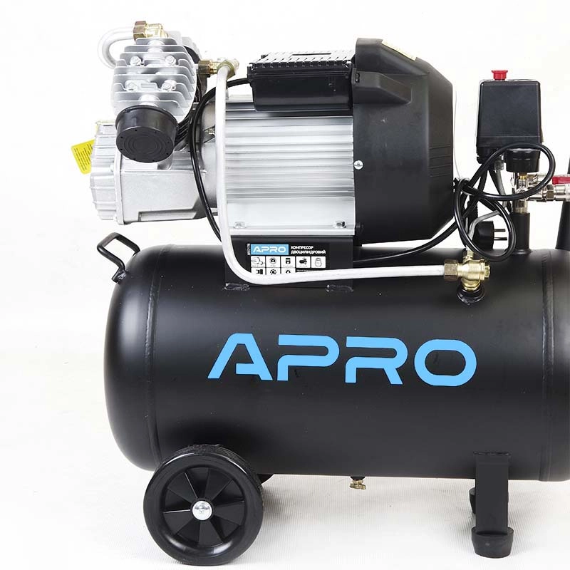Компр. двоц. APRO 2,2 кВт 416 л/хв. 8 бар 50 л (2крана) 850178