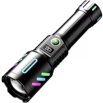 Ліхтар NIGHT FLUORESCENCE 1143-WHITE LASER LED PM10-TG 1*26650 ЗП Power Bank Type-C zoom