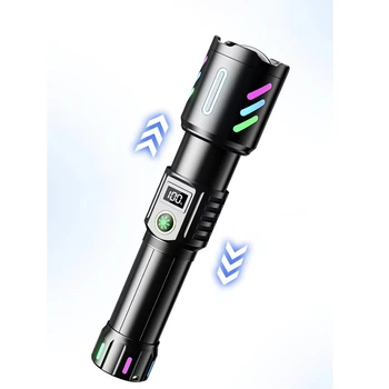 Ліхтар NIGHT FLUORESCENCE 1143-WHITE LASER LED PM10-TG 1*26650 ЗП Power Bank Type-C zoom