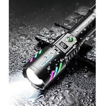 Ліхтар NIGHT FLUORESCENCE 1143-WHITE LASER LED PM10-TG 1*26650 ЗП Power Bank Type-C zoom
