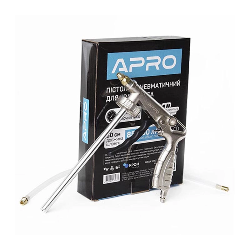 Пневмопістолет для гравітекса з гнучкою насадкою APRO 65352/850095