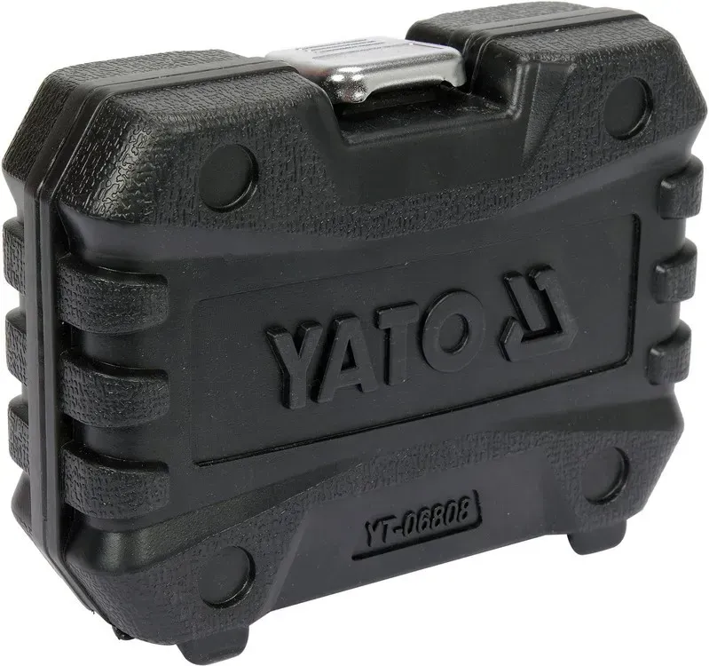 НАСАДКИ 6-ГРАННІ ДЛЯ ГАЛЬМІВНИХ СУПОРТІВ АВТО YATO: КВАДР- 3/8″, 1/2″, 7- 22 ММ, 11 ШТ YT-06808