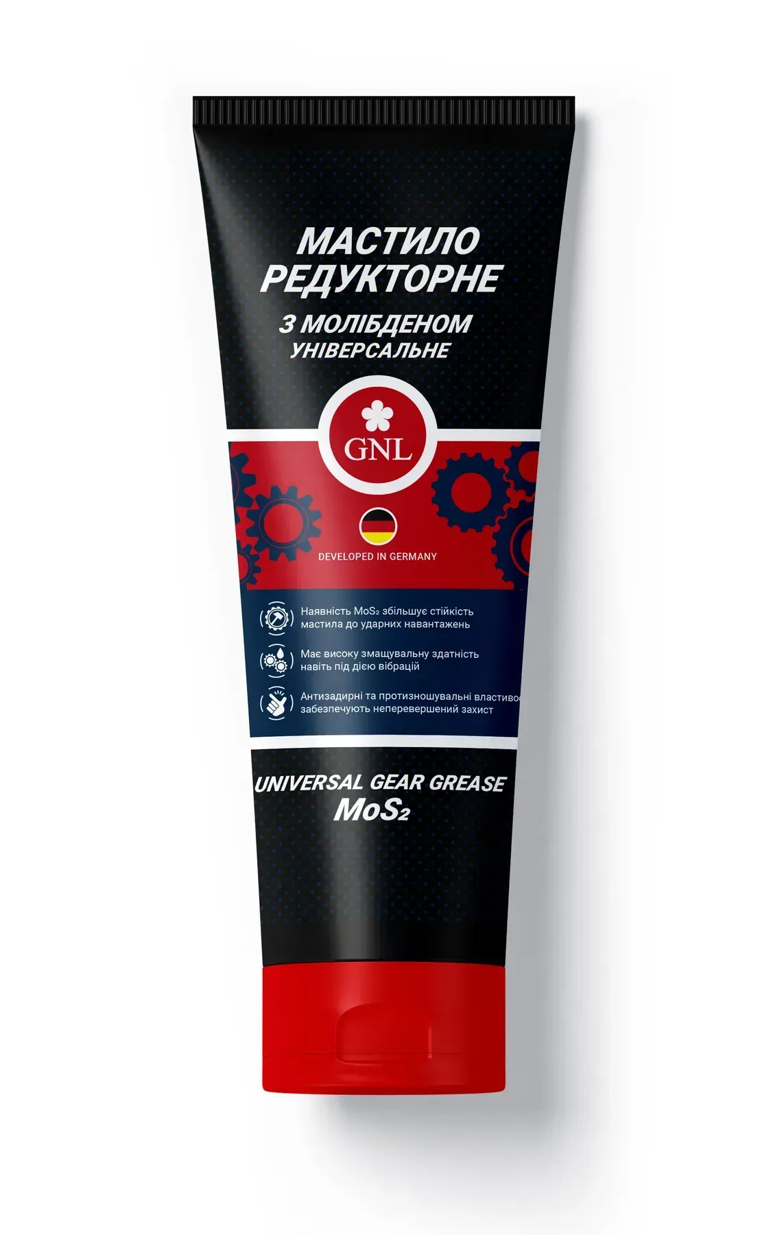 Мастило редукторне з молібденом GNL Universal Gear MoS2 Grease EP-2 125мл/0,1кг