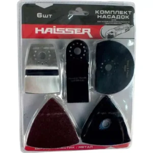 Комплект насадок для реноватора HS1070018019309 HAISSER відрізні 3шт.,шліфувальні 3шт. 8019309
