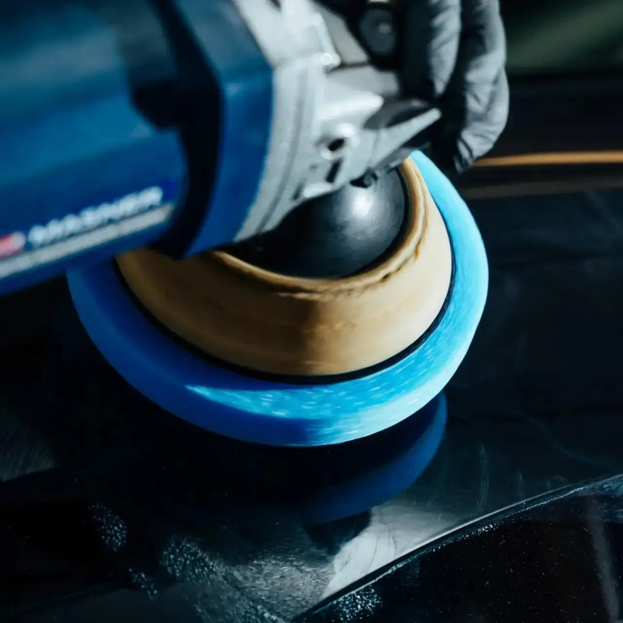 Губка полірувальна на липучці жорстка К2 PRO DURAFLEX 150*25mm L611