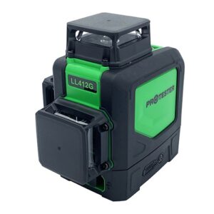 Лазерний рівень, 3×360° (H360/2xV360, зелений промінь) PROTESTER LL412G