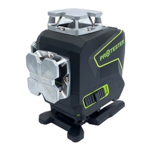 Лазерний рівень PREMIUM, 4×360°(2xH360/2xV360, LCD-дисплей, Bluetooth, пульт ДУ – зелений промінь) P