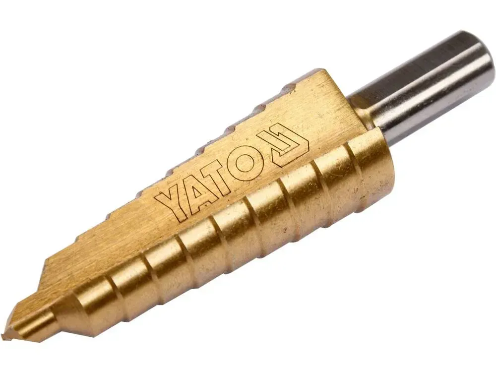 Свердло багатоступінчасте конусне Ф-6-20ммL-75 мм YATO HSS 4241мm YT-44744