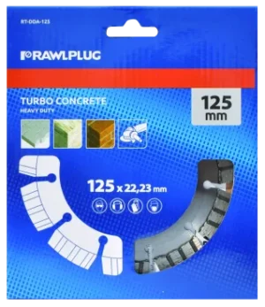 Алмазний сегментний диск 125 мм RAWLPLUG (RT-DDA-125)