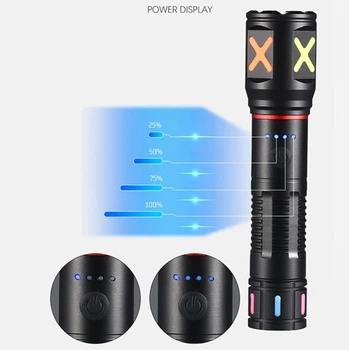 Ліхтар ручний PLD-CA166-3 1*18650 Type-C zoom Box