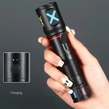 Ліхтар ручний PLD-CA166-3 1*18650 Type-C zoom Box