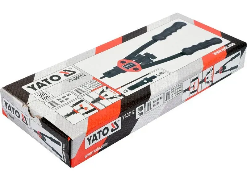 ЗАКЛЕПОЧНИК дворучний для нітогайок М3-М8 300мм YATO YT-36112