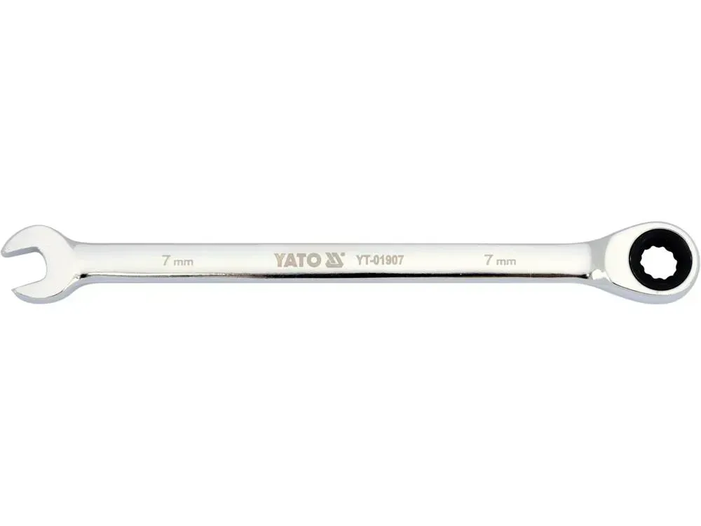 Ключ комбінований з трещіткою8мм Cr-V L=130mm YATO YT-01908