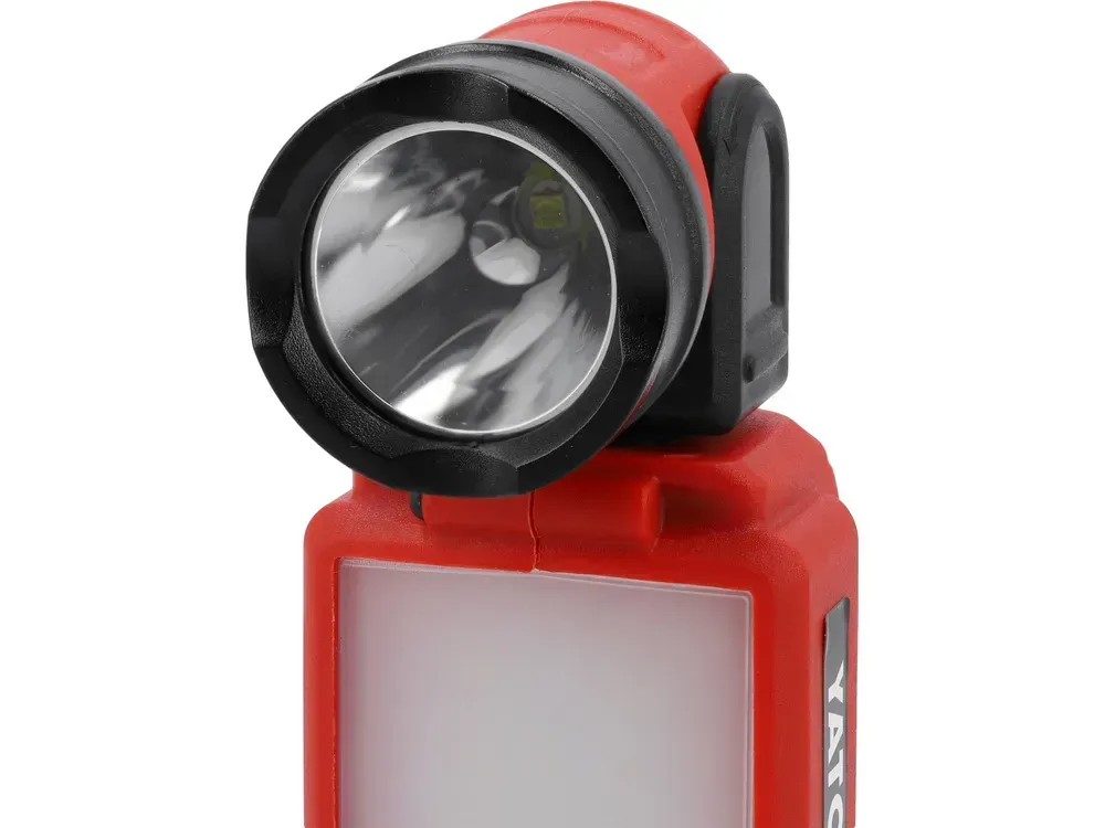 Ліхтар акумул. СОВ і SMD-діод. YATО 18B 2.5/1.2 Вт, 250/100 Lm, оберт- 90°/180° (без акуму)YT-829691