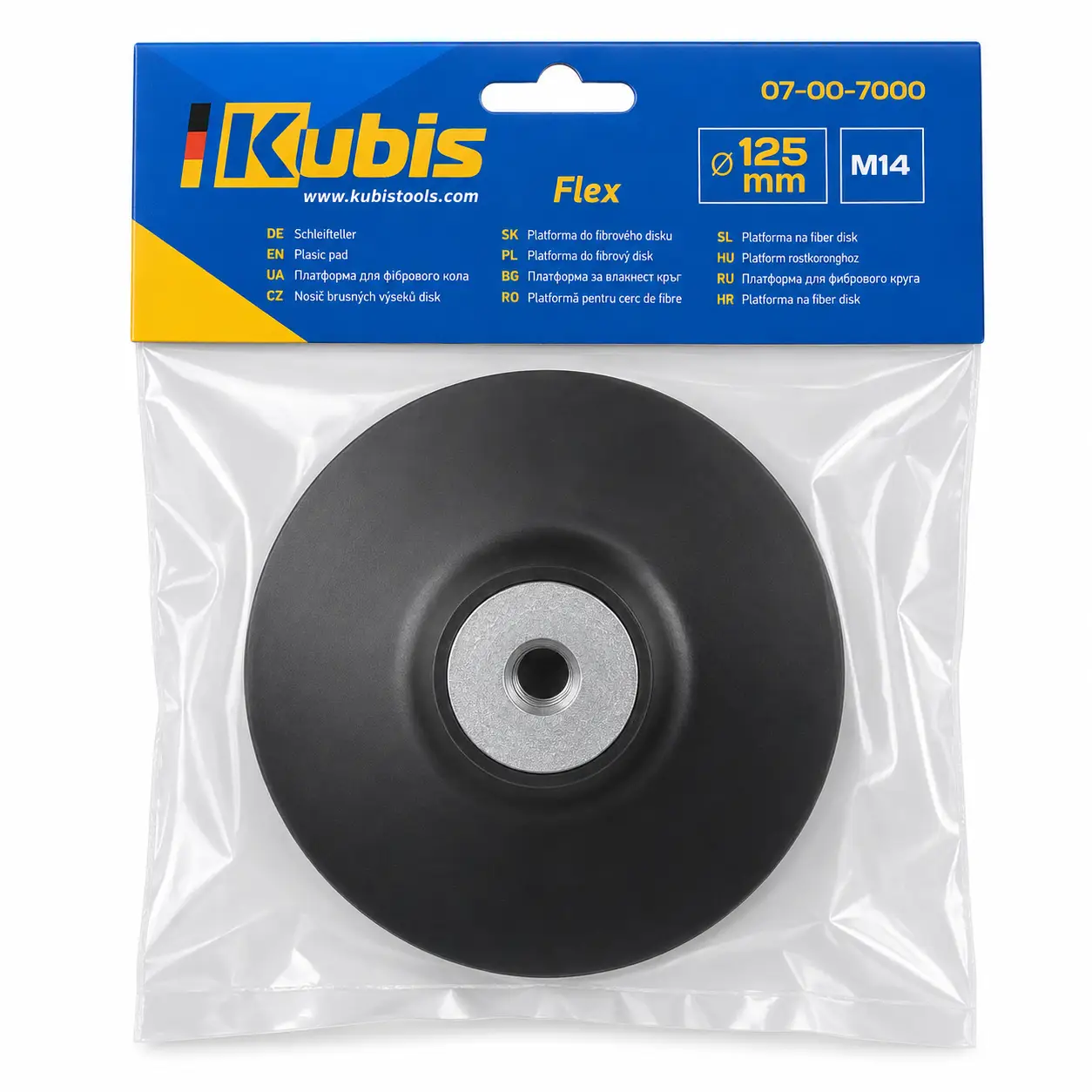 Платформа кріпильна для фібрового диска 125мм/М14 Kubis KB-07-00-7000