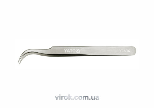 Пінцет вигнутий YATO I=115mm YT-6907