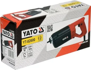 ВІБРАТОР ДЛЯ УКЛАДАННЯ БЕТОНУ YATO 1200ВТ З НАСАДКОЮ 3М YT-82600