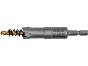 Свердло корончате по металу з твердосплавними напайками 1/4″ 16*103мм YATO YT-44050