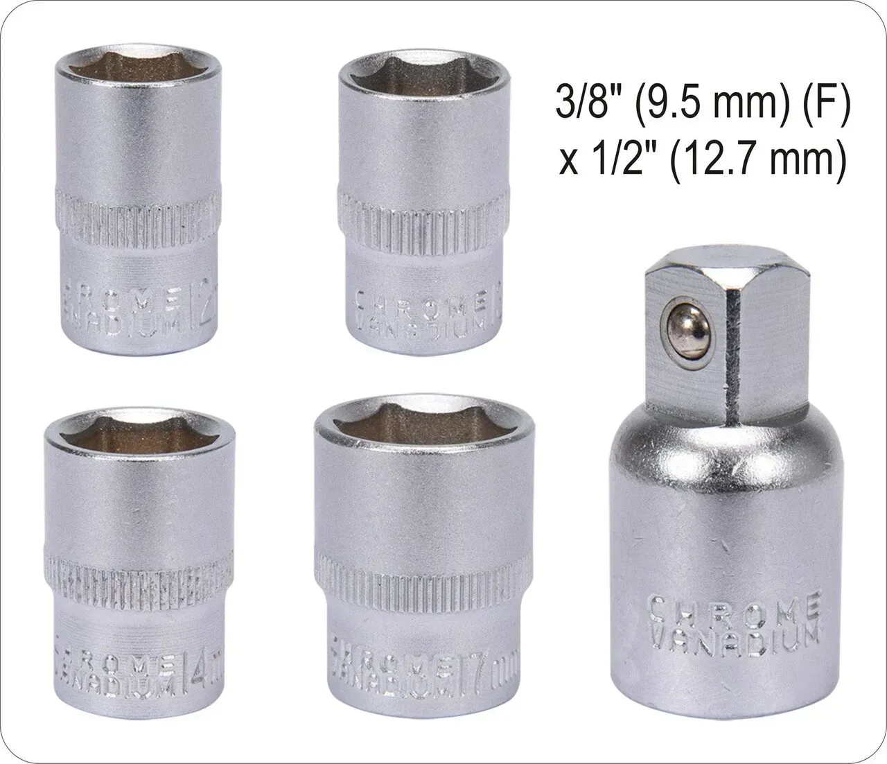 Тріскачка акумуляторна ударна 3/8″/45Нм,12 В,2 Агод+4головки YT-82902