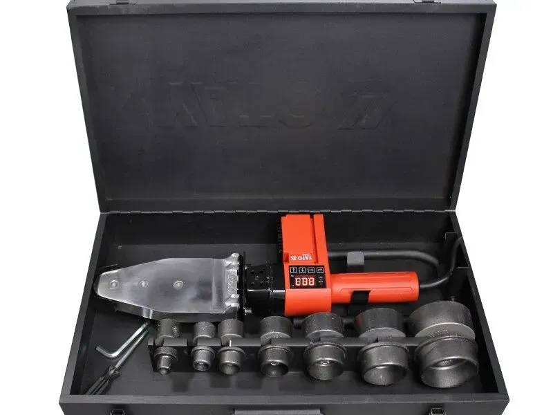 Паяльник для PVC труб  YATO Р=850Вт Ф-16-63ммс 7 адаптерами(YT-82250)