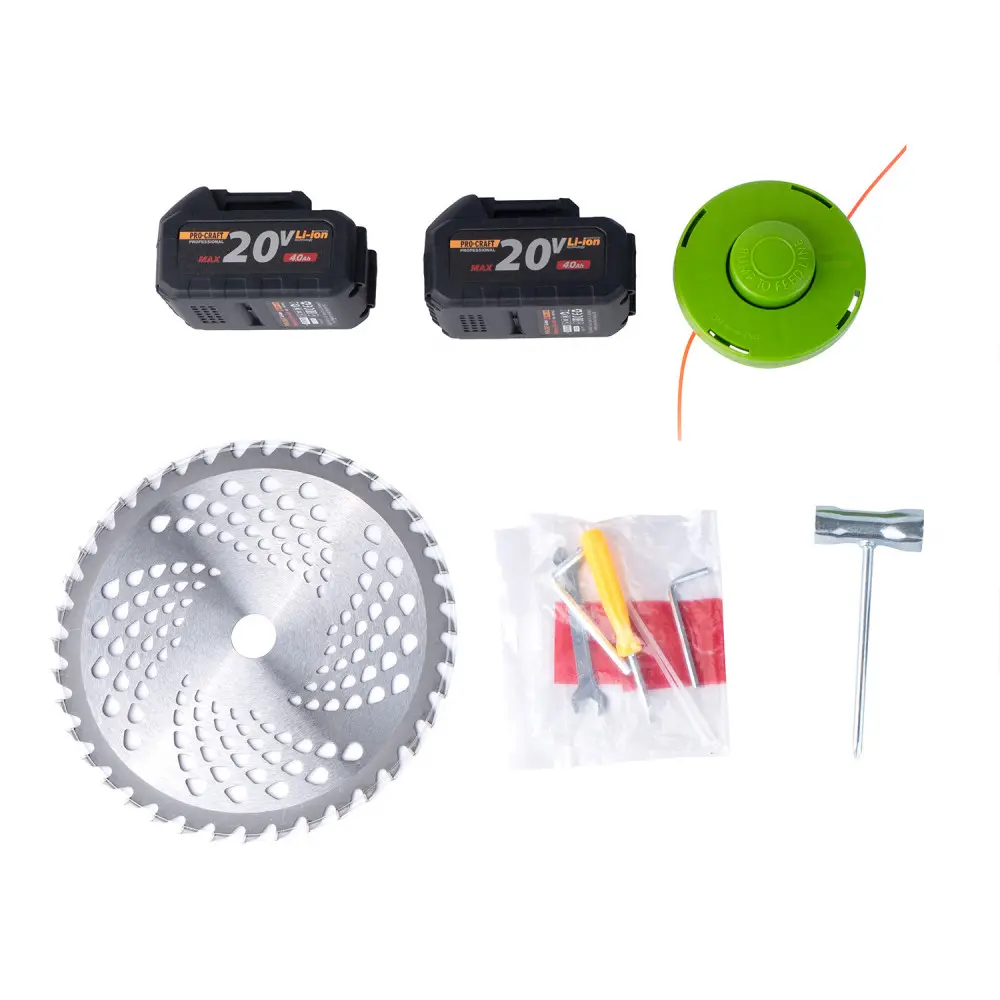 Тример акумуляторний Procraft ATA-40/2 АКБ(4Ah)/ЗП велосипедна ручка I030405