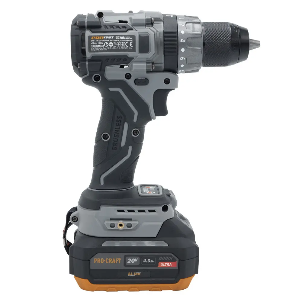 Акумуляторний шуруповерт Procraft Industrial CD20A 1 акб та зп 100201