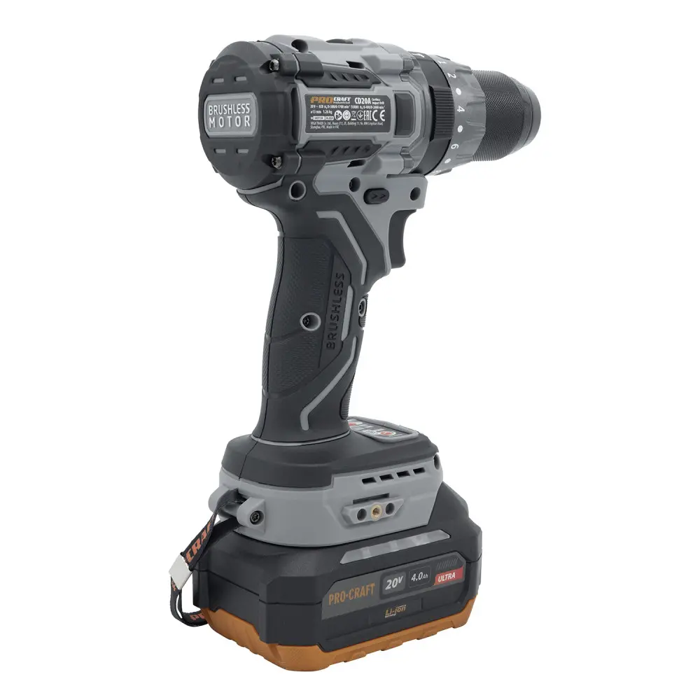 Акумуляторний шуруповерт Procraft Industrial CD20A 1 акб та зп 100201