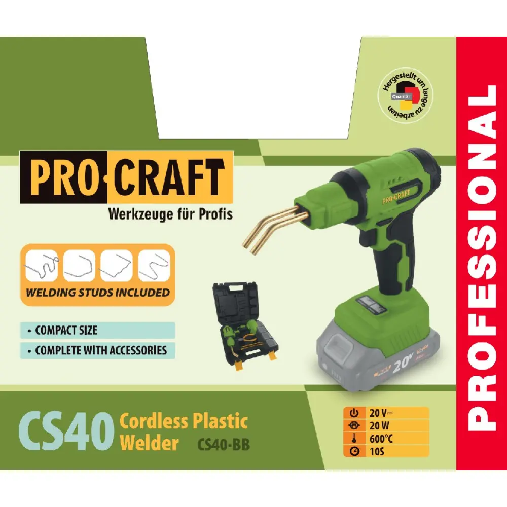 Паяльник для пластика акумуляторний Procraft CS40 UNIVERSAL без АКБ та ЗП І030045