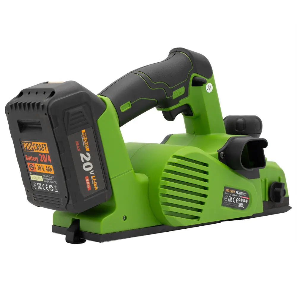 Рубанок акумуляторний PE20BL Procrafy БЕЗ АКБ 030257