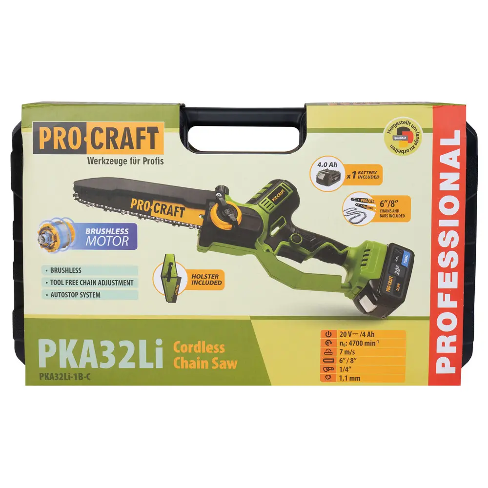 Міні пилка акумул. PRO-CRAFT PKA-32Li 1 АКБ/ЗП КОБУРА I030039
