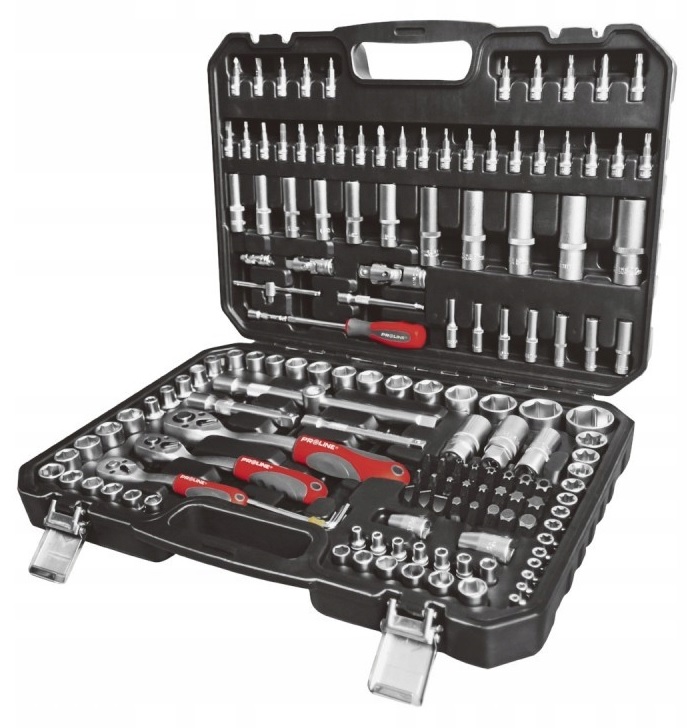 Набір головок 150 шт 1/4;3/8;1/2; (4-32мм) CrV PROLINE 588150