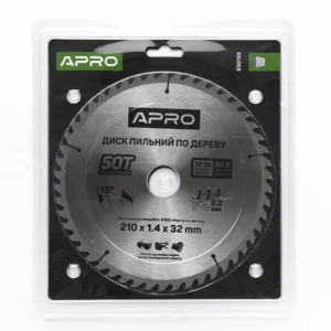 Диск пильний  по дереву 210*32 мм 50Т APRO 54246/830193