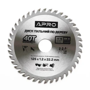 Диск пильний по дереву  125*22,2мм 40Т PRO APROСИЛА 54242/830105