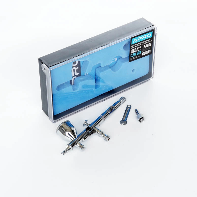 Аерограф проф. Ø0,2мм 1-2Бар 9мл (автомобільний) APRO 850052/065341