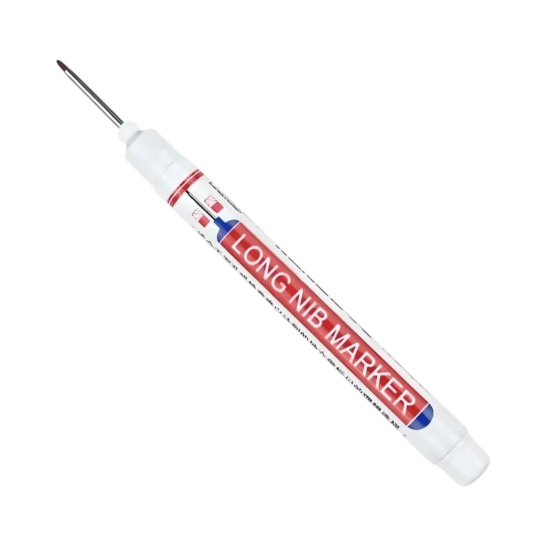 Маркер тоненький білий LONG NIB MARKER CH-1122