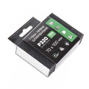 Губка шліфувальна чотиристороння Р320 пряма APRO 828100