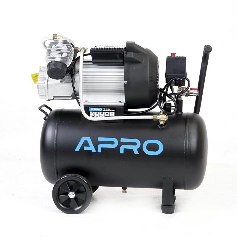 Компр. двоц. APRO 2,2 кВт 416 л/хв. 8 бар 50 л (2крана) 850178
